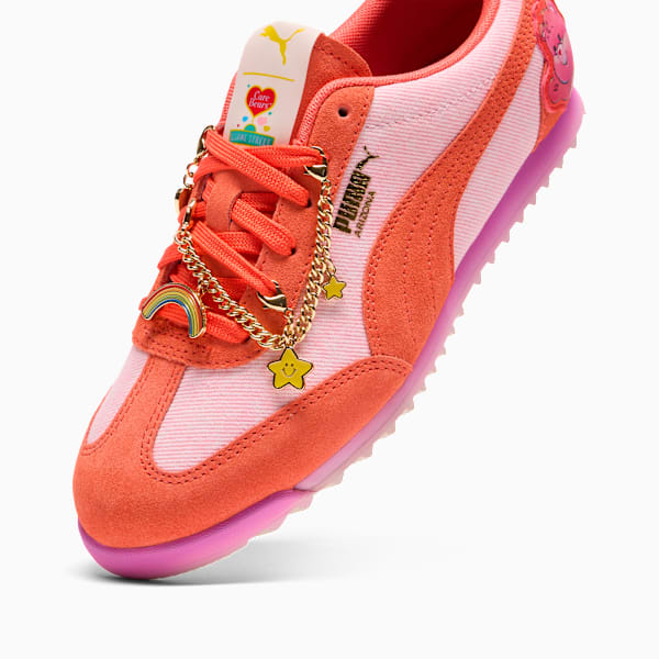 PUMA x CARE BEARS x SESAME STREET Arizona Women's "Elmo Cheer" Sneakers, Pearl Pink-Red Glamour-Mauve Pop, extralarge